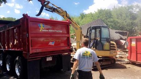 Yellow Ribbon Trucking Barn Removal